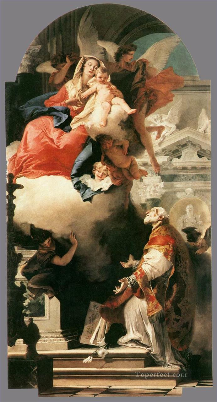 The Virgin Appearing to St Philip Neri Giovanni Battista Tiepolo Oil Paintings